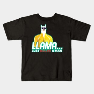 'Llama Just Killed a Man' Adorable Alpaca Llama Trendy Gift Kids T-Shirt